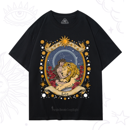 Purplehecate Celestial Leo Zodiac T-Shirt