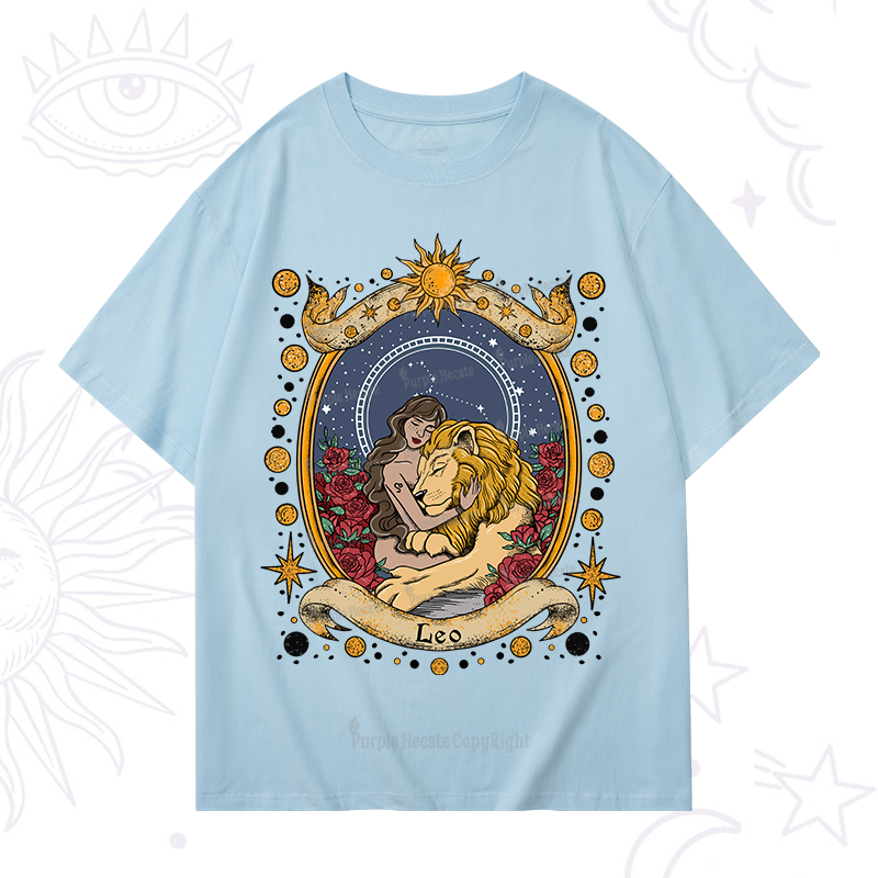 Purplehecate Celestial Leo Zodiac T-Shirt