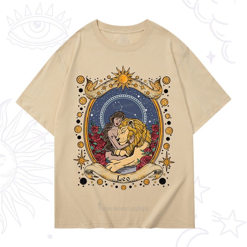Purplehecate Celestial Leo Zodiac T-Shirt