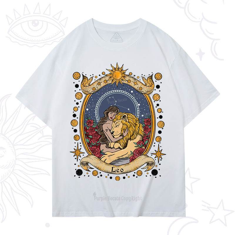 Purplehecate Celestial Leo Zodiac T-Shirt