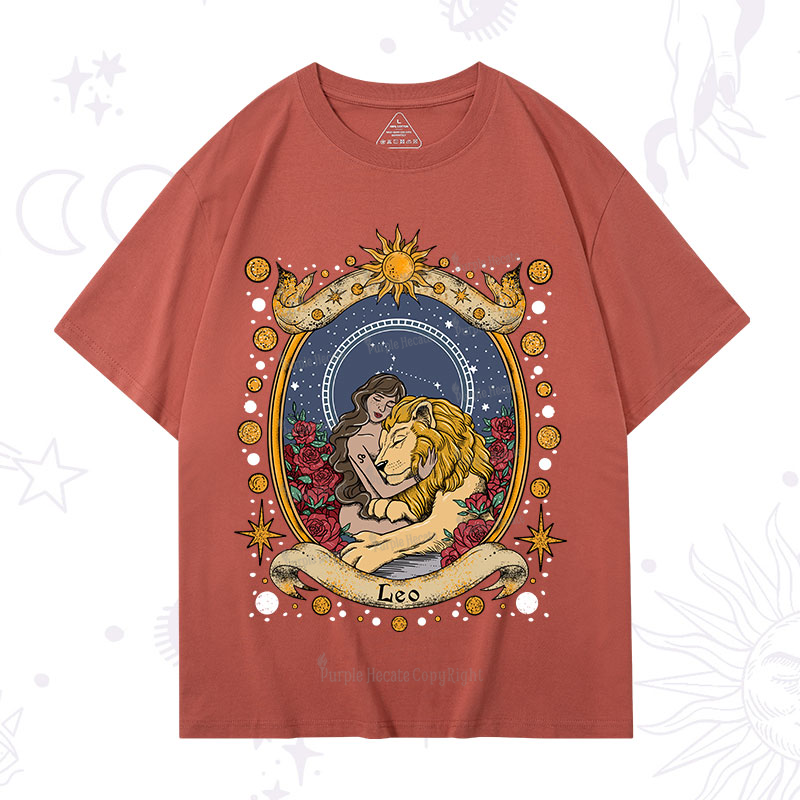 Purplehecate Celestial Leo Zodiac T-Shirt