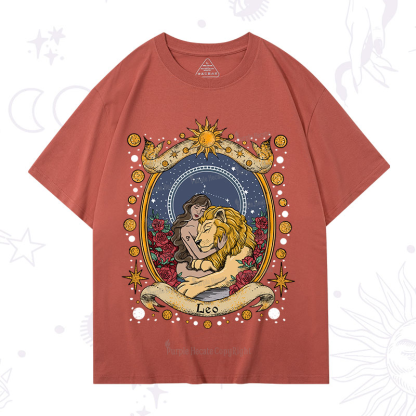 Purplehecate Celestial Leo Zodiac T-Shirt