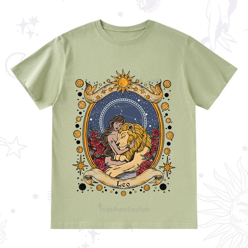 Purplehecate Celestial Leo Zodiac T-Shirt