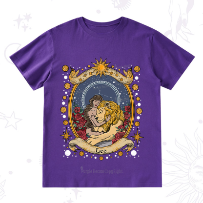 Purplehecate Celestial Leo Zodiac T-Shirt