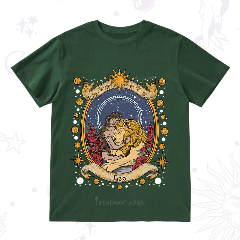 Purplehecate Celestial Leo Zodiac T-Shirt