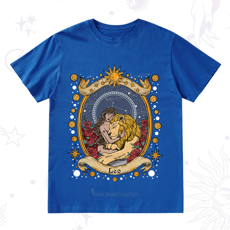 Purplehecate Celestial Leo Zodiac T-Shirt