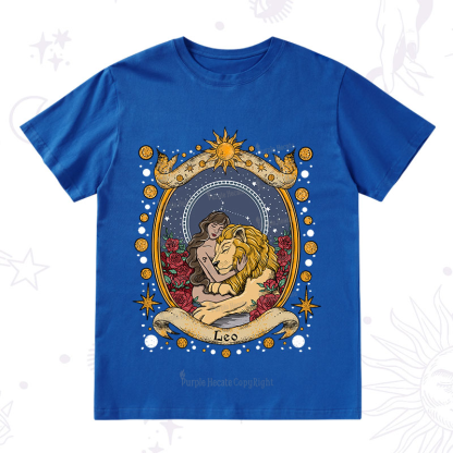 Purplehecate Celestial Leo Zodiac T-Shirt