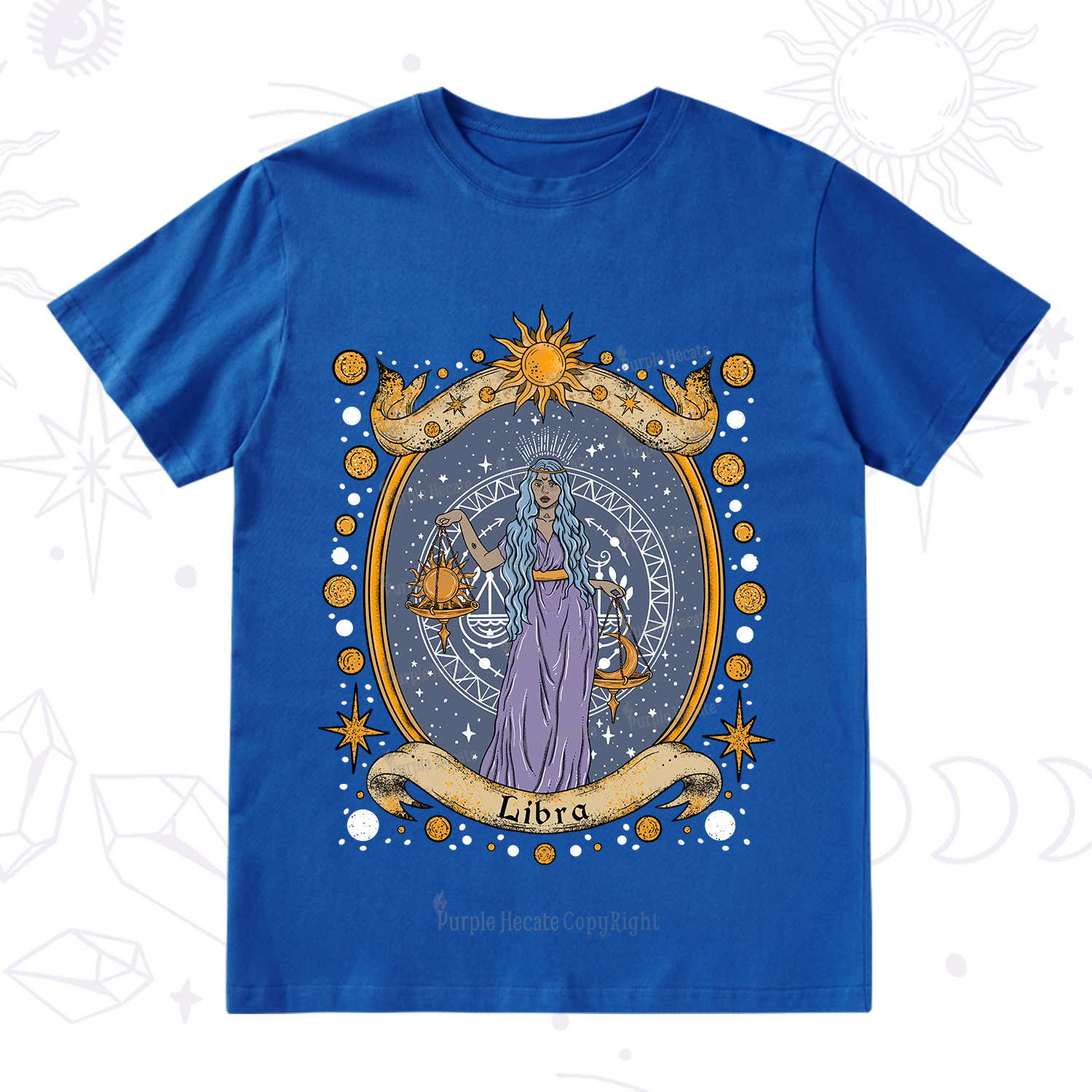 Purplehecate Celestial Libra Zodiac T-Shirt