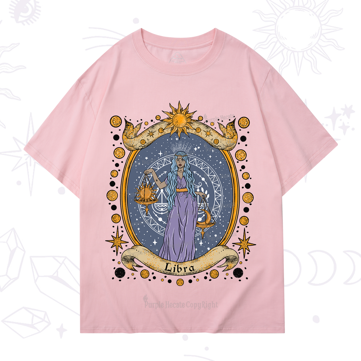 Purplehecate Celestial Libra Zodiac T-Shirt
