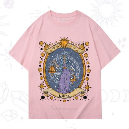 Purplehecate Celestial Libra Zodiac T-Shirt