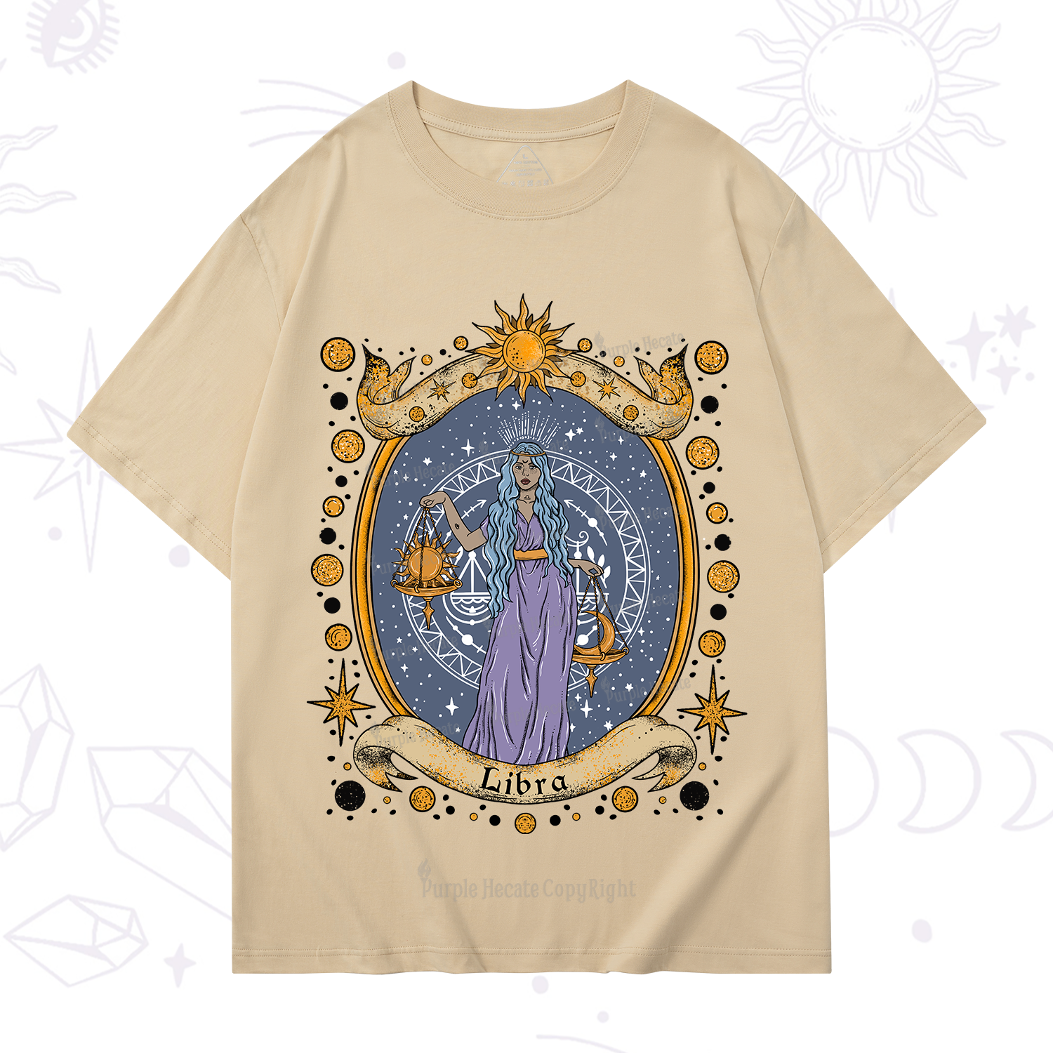 Purplehecate Celestial Libra Zodiac T-Shirt