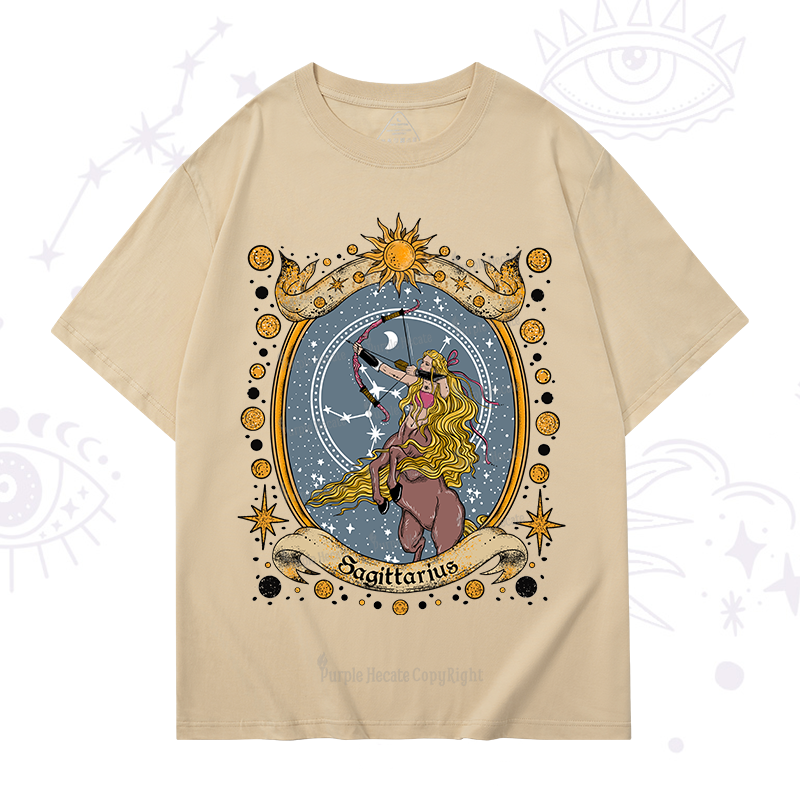 Purplehecate Celestial Sagittarius Zodiac T-Shirt