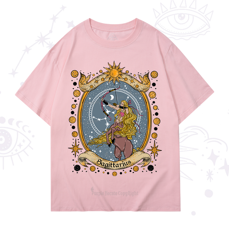 Purplehecate Celestial Sagittarius Zodiac T-Shirt