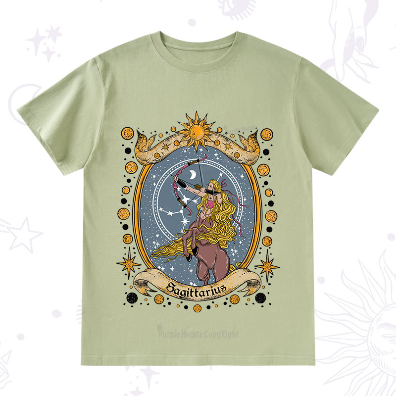 Purplehecate Celestial Sagittarius Zodiac T-Shirt
