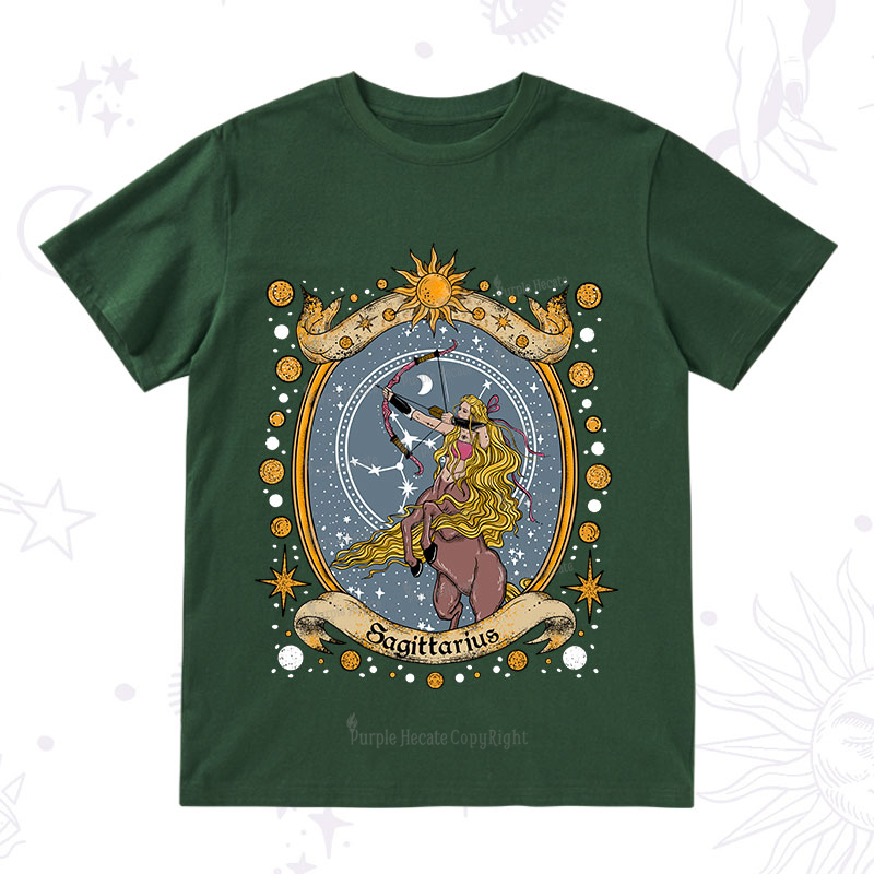 Purplehecate Celestial Sagittarius Zodiac T-Shirt