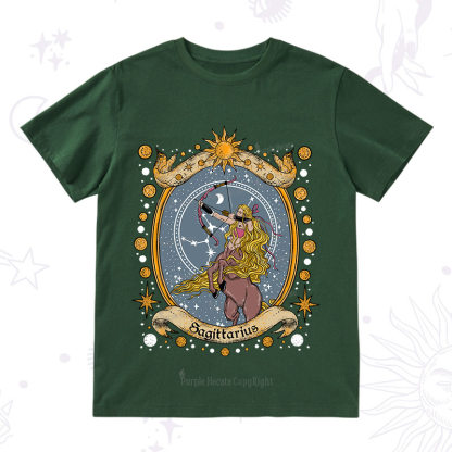 Purplehecate Celestial Sagittarius Zodiac T-Shirt