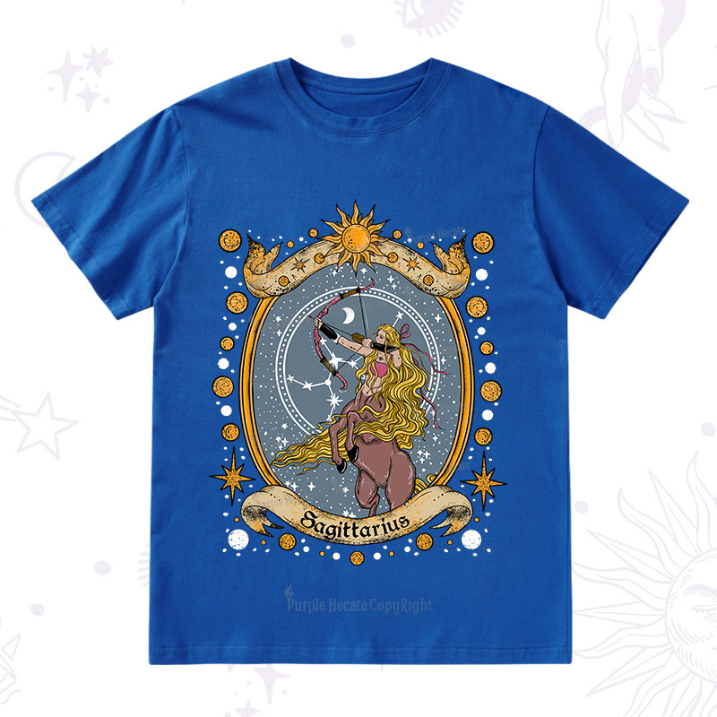 Purplehecate Celestial Sagittarius Zodiac T-Shirt