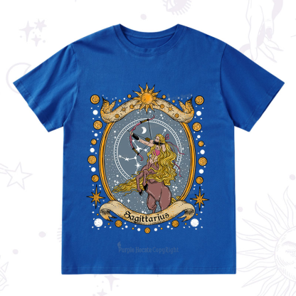 Purplehecate Celestial Sagittarius Zodiac T-Shirt