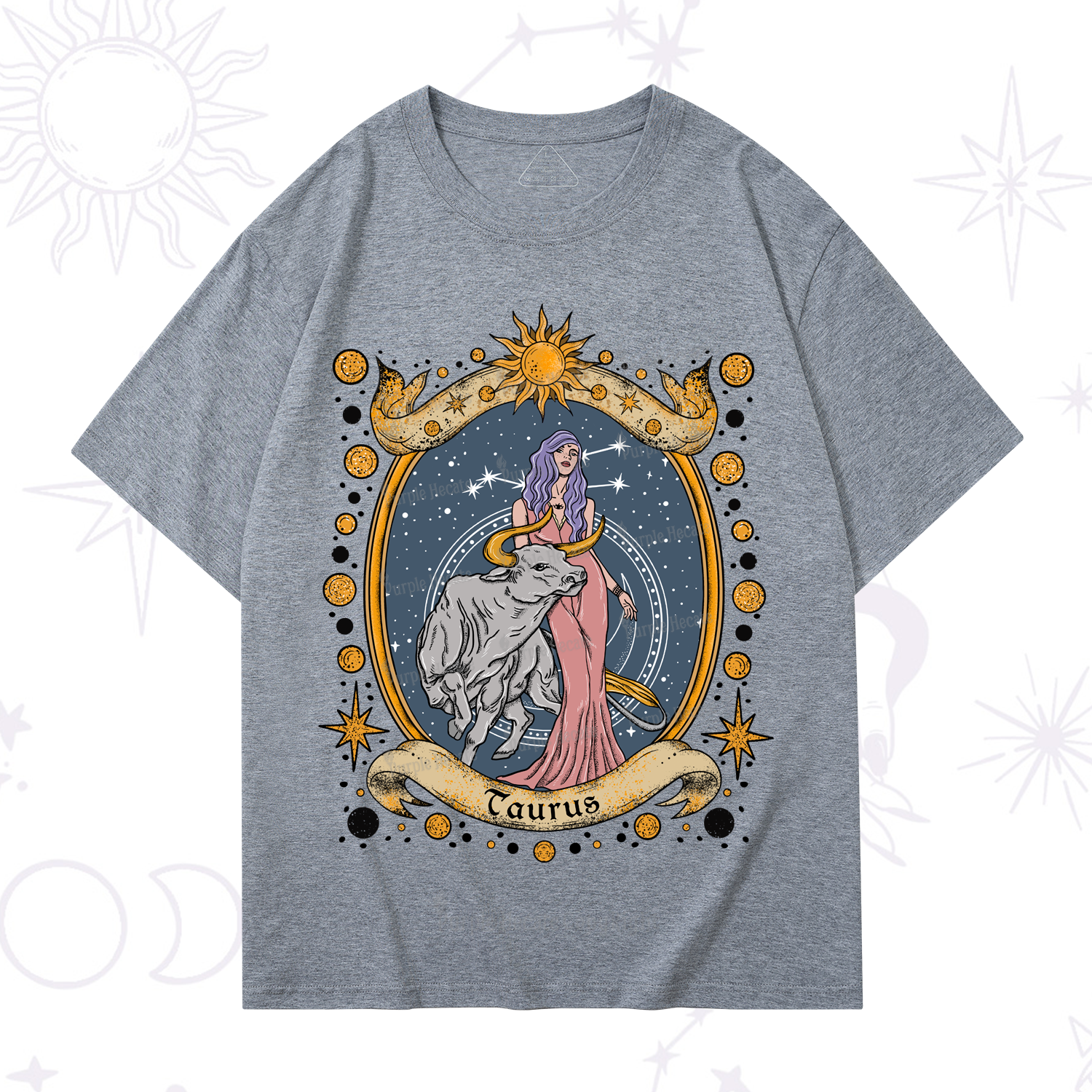 Purplehecate Celestial Taurus Zodiac T-Shirt