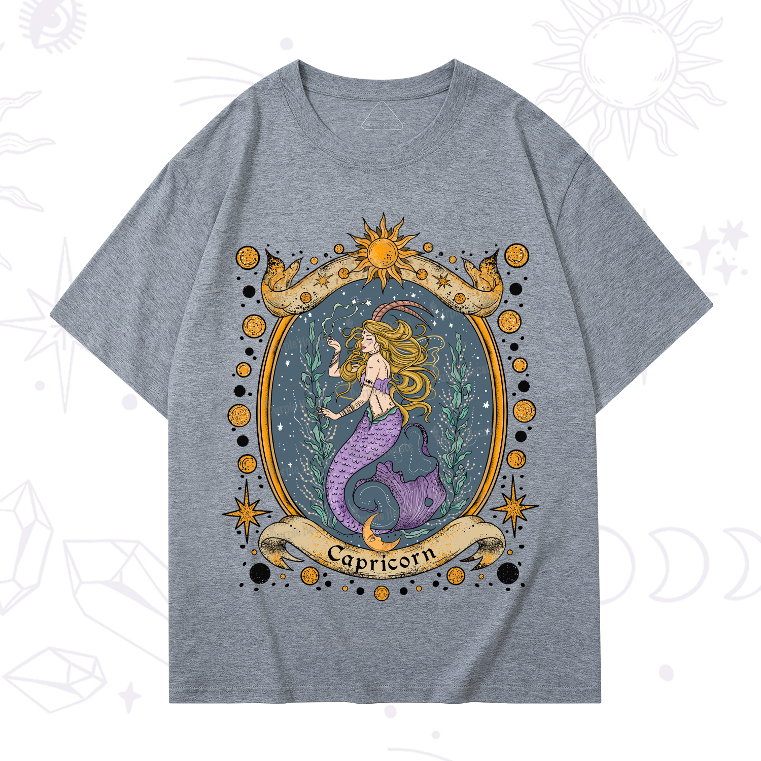 Purplehecate Celestial Capricorn Zodiac T-Shirt