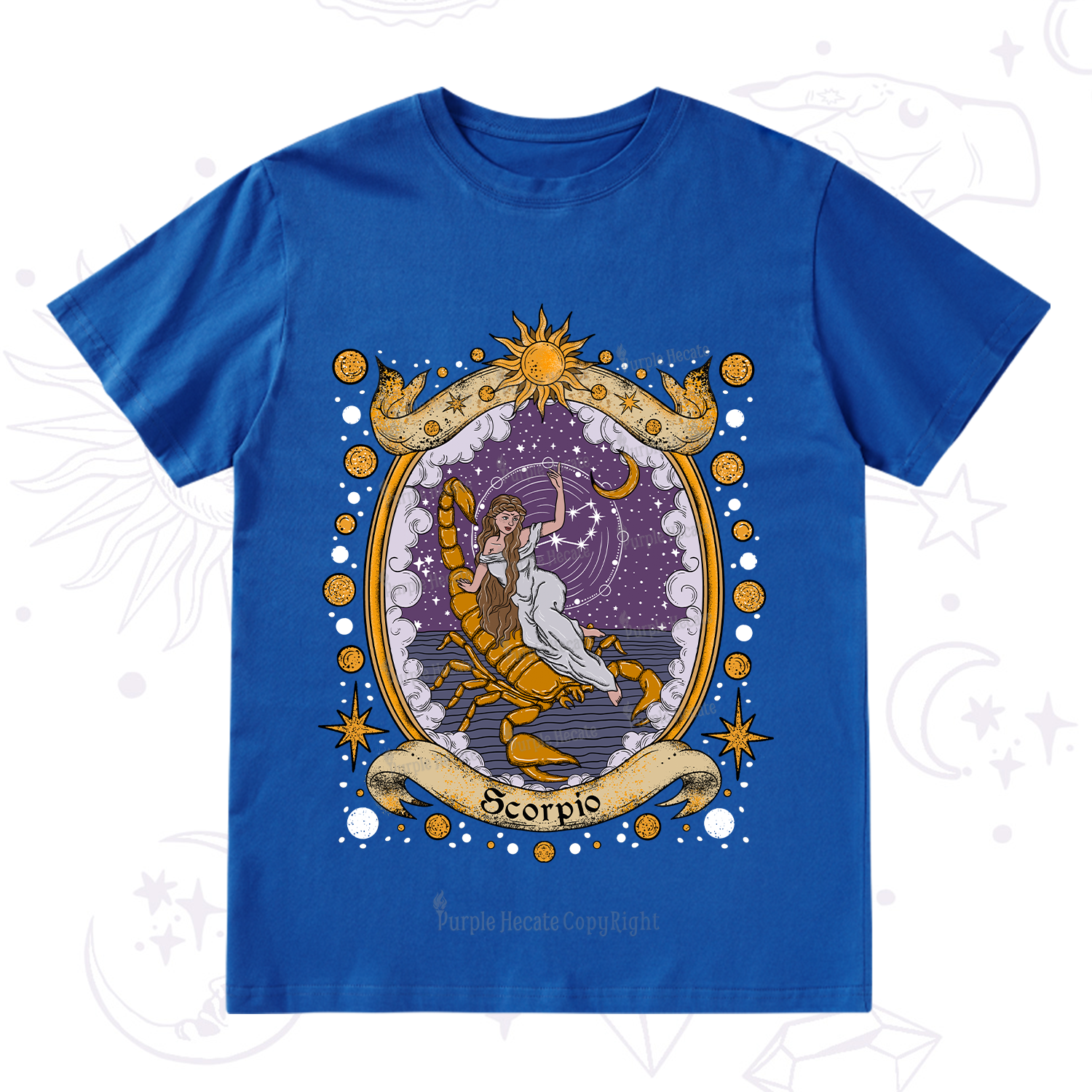 Purplehecate Celestial Scorpio Zodiac T-Shirt