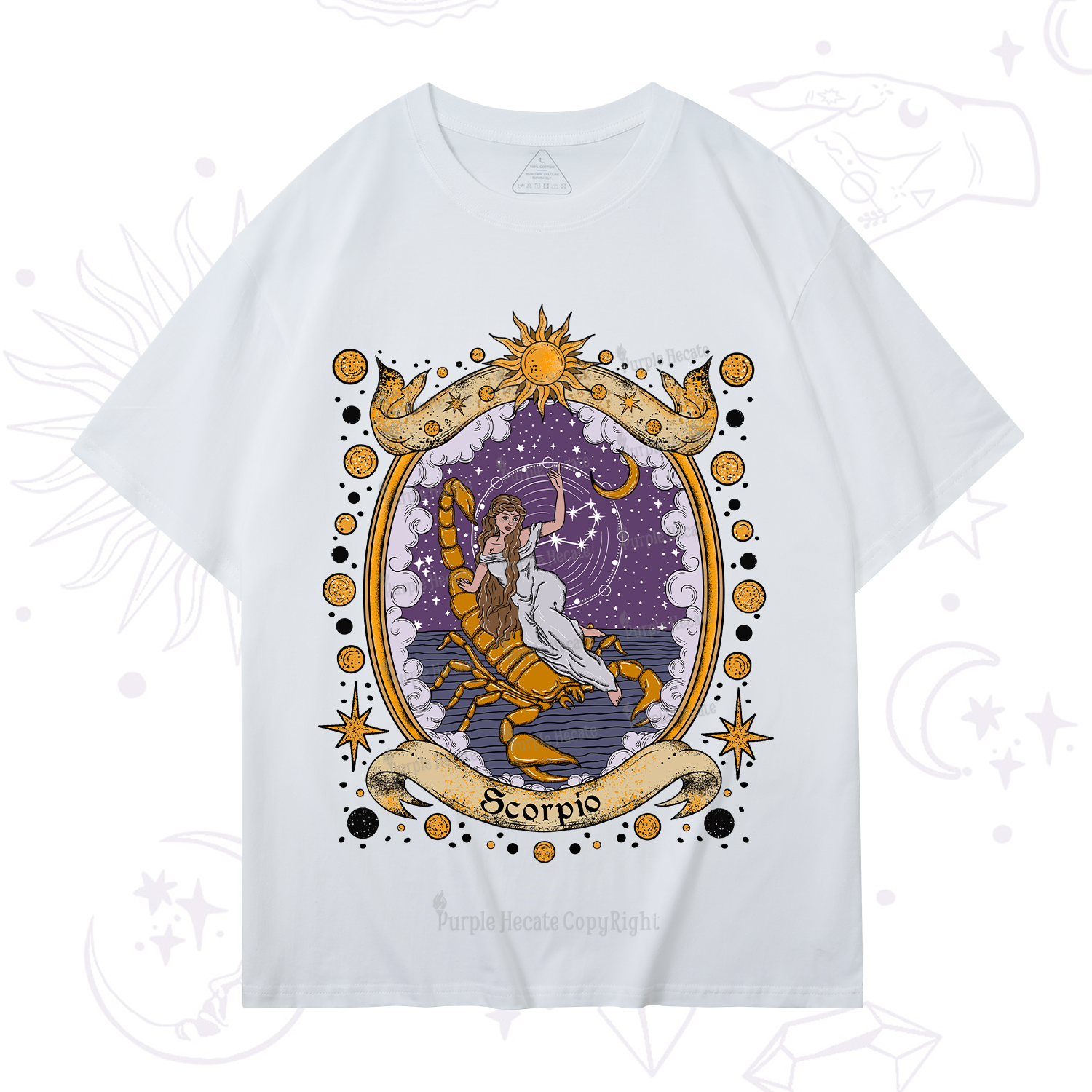 Purplehecate Celestial Scorpio Zodiac T-Shirt