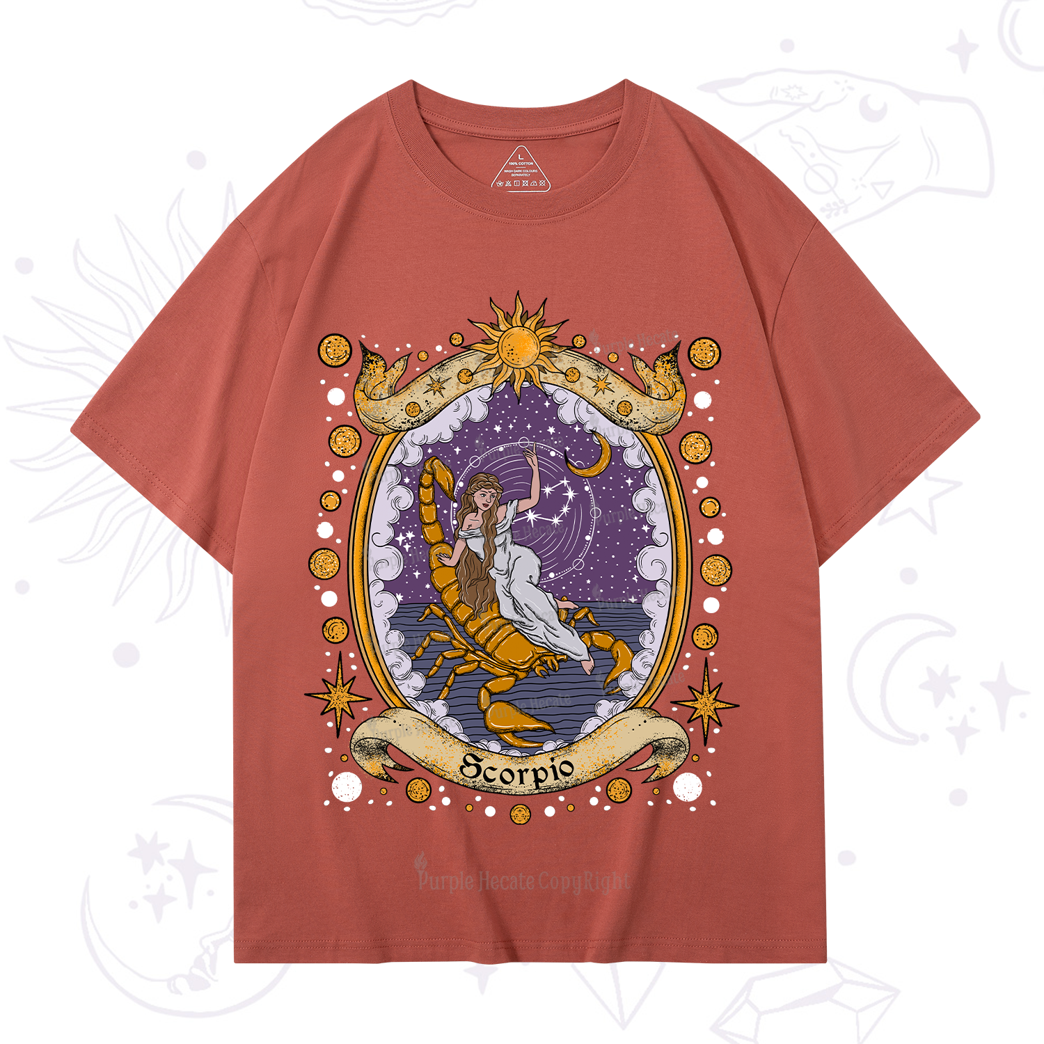 Purplehecate Celestial Scorpio Zodiac T-Shirt