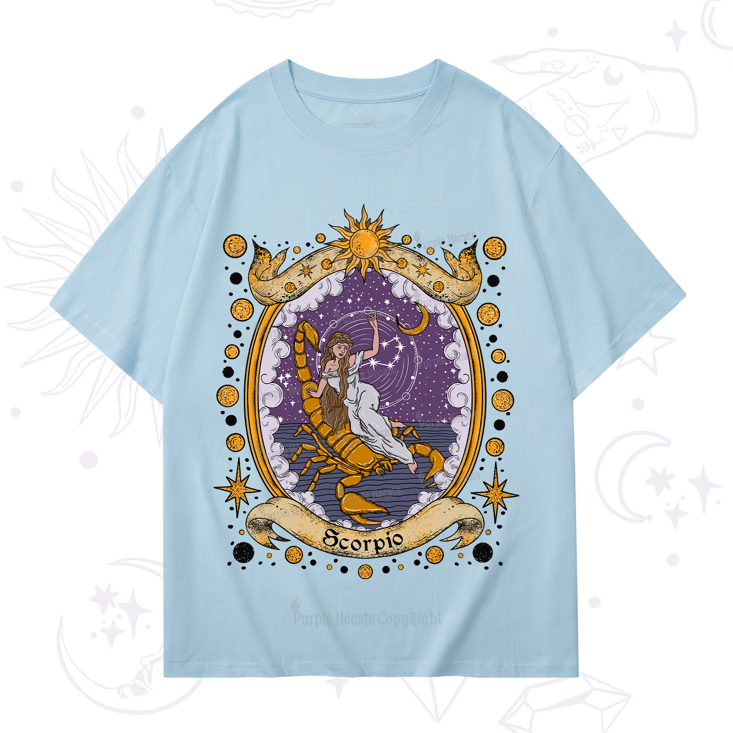 Purplehecate Celestial Scorpio Zodiac T-Shirt