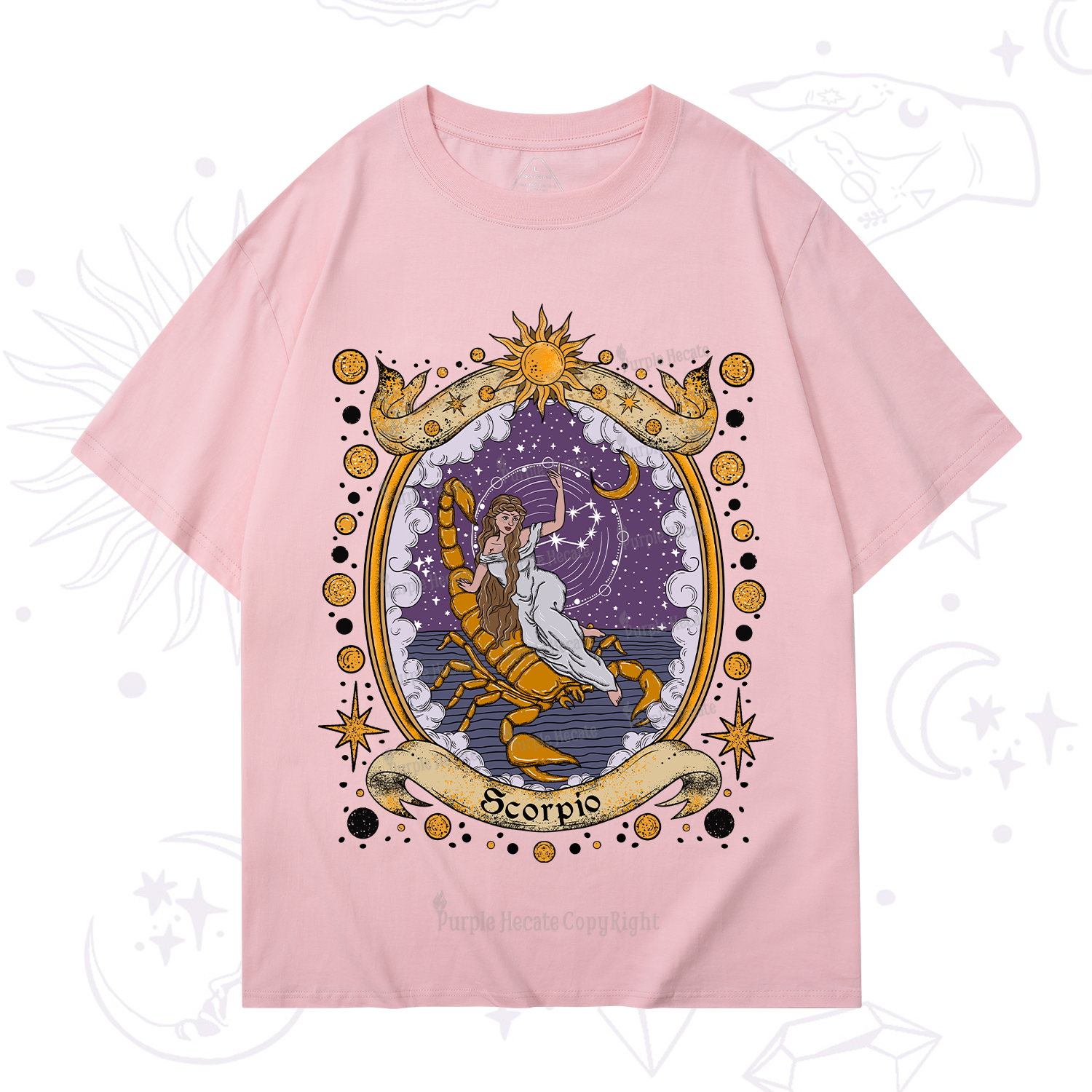 Purplehecate Celestial Scorpio Zodiac T-Shirt