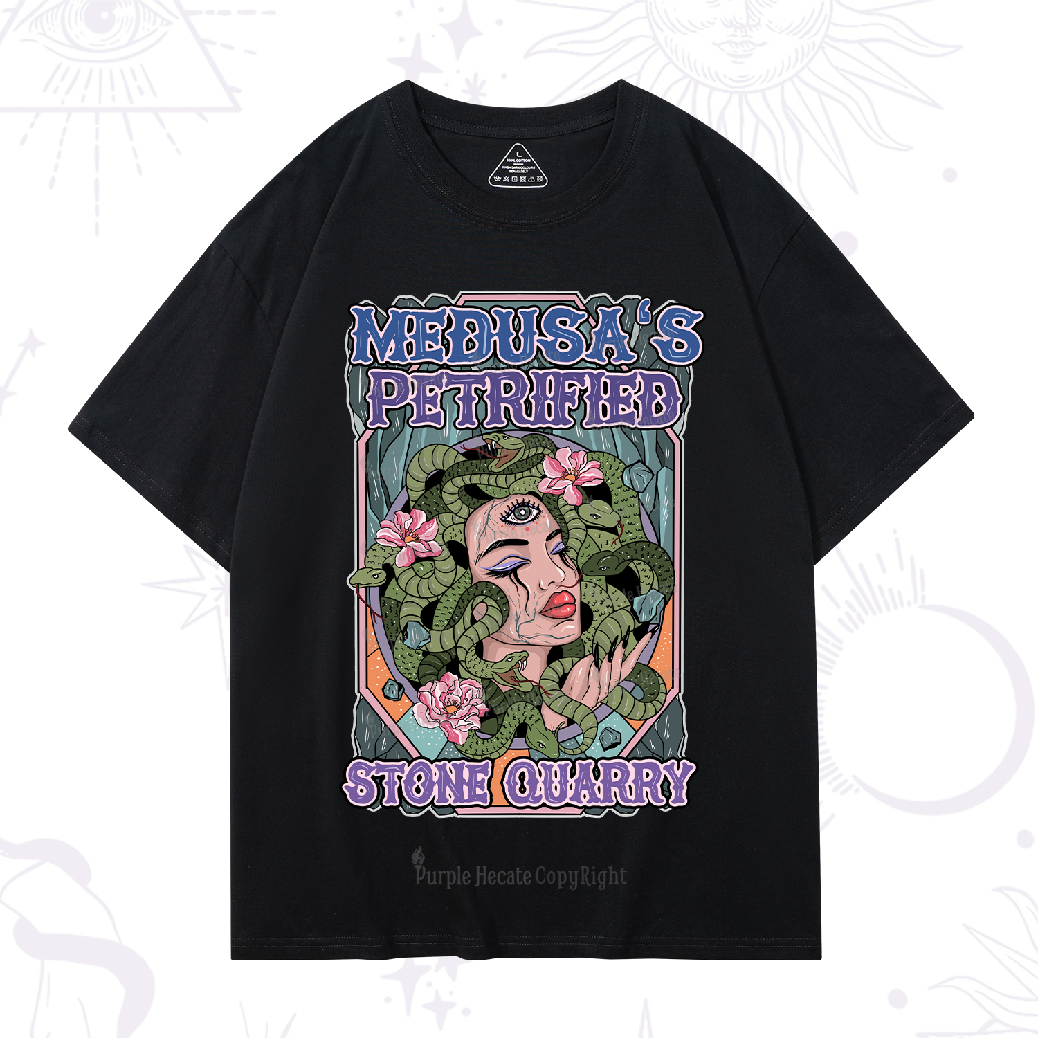 Purplehecate The Gorgon With Snake Hair Medusa T-Shirt