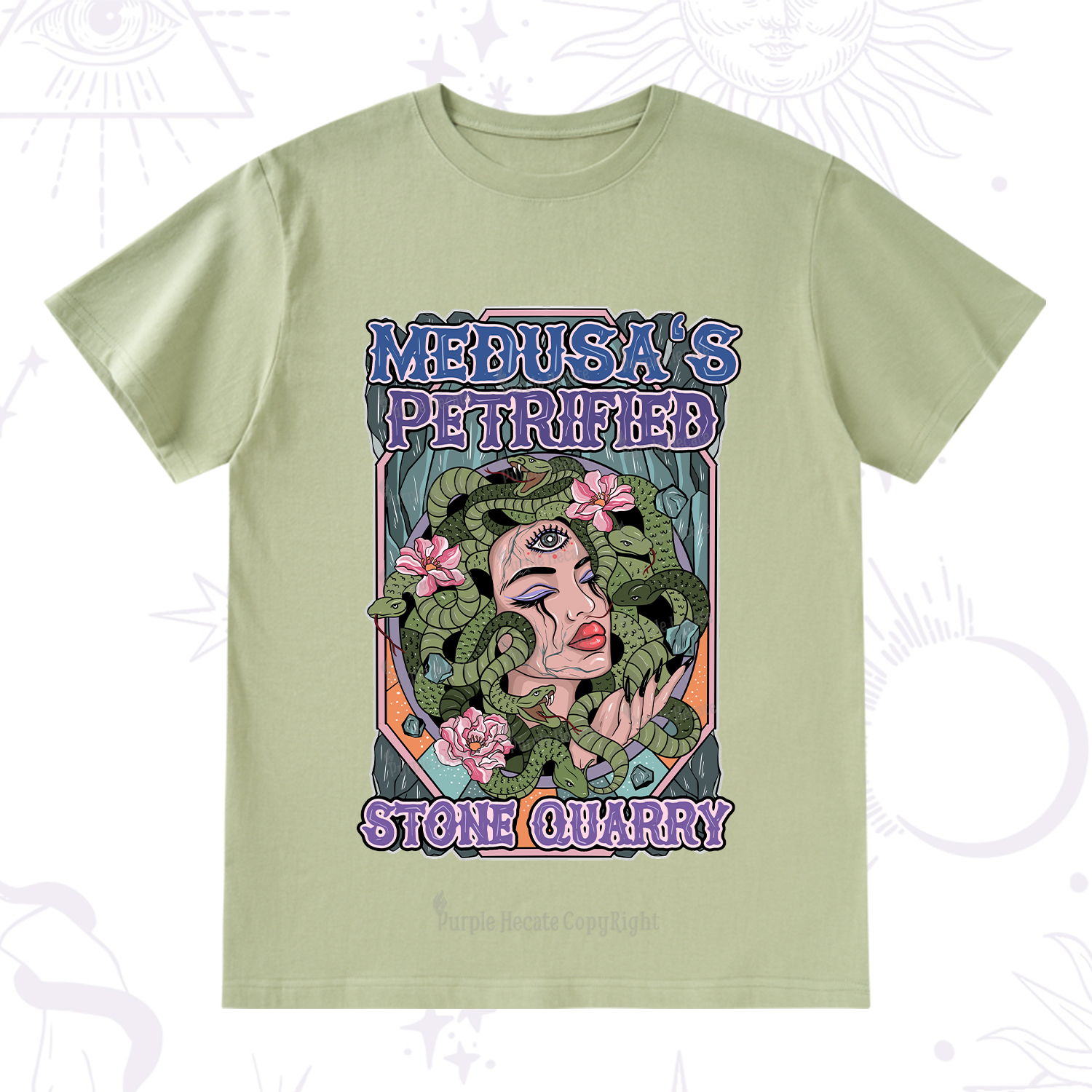 Purplehecate The Gorgon With Snake Hair Medusa T-Shirt