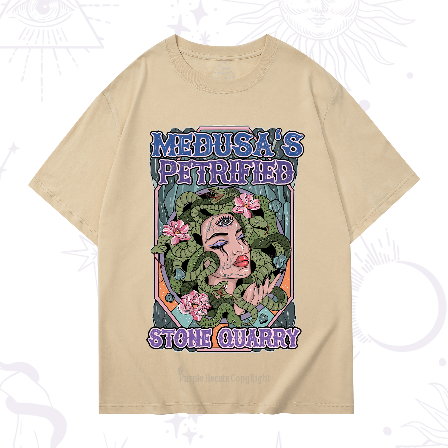 Purplehecate The Gorgon With Snake Hair Medusa T-Shirt