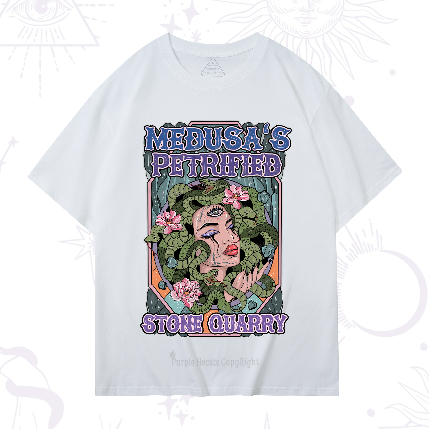 Purplehecate The Gorgon With Snake Hair Medusa T-Shirt