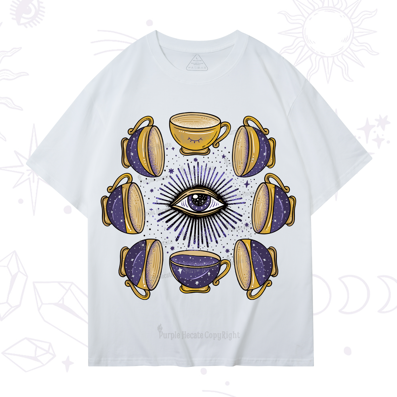 Purplehecate Moon Phase Coffee Lover T-Shirt
