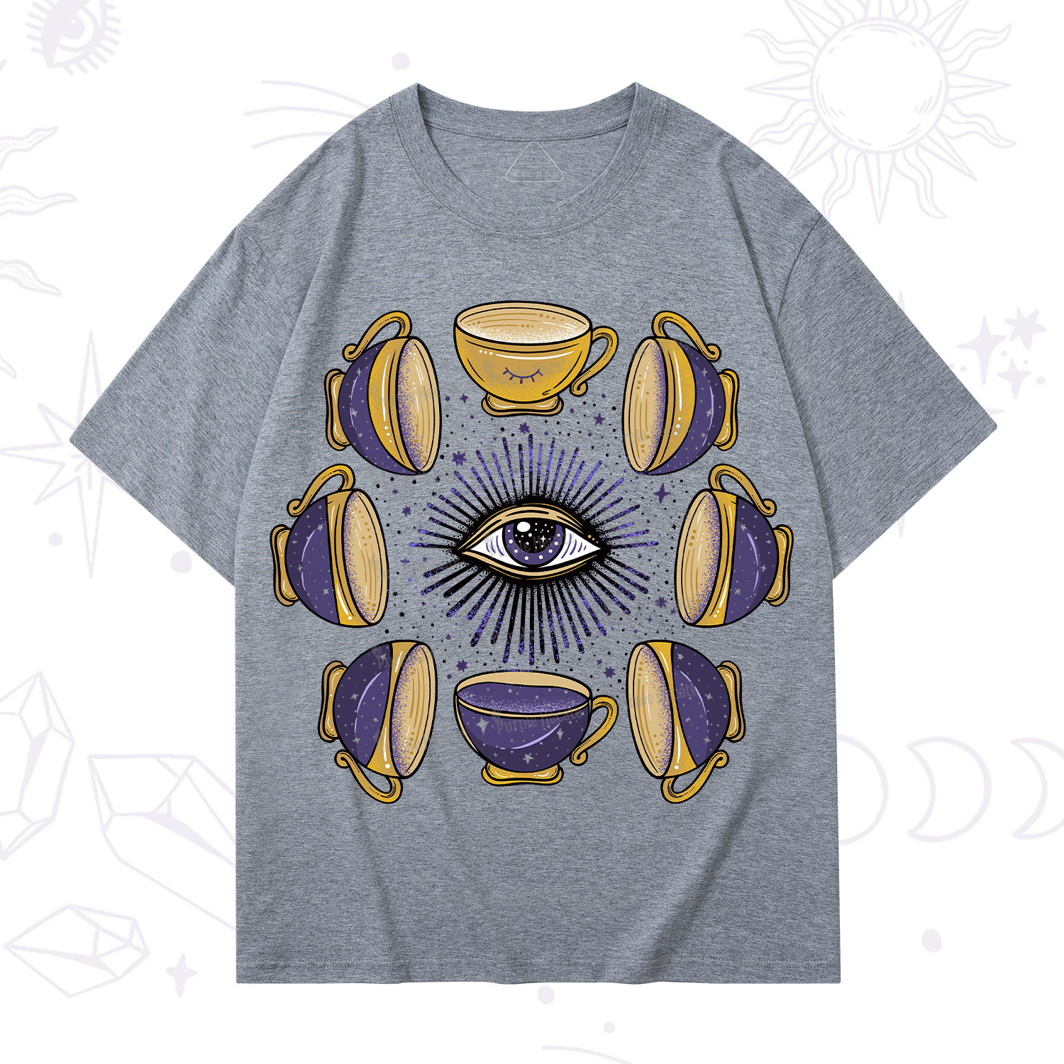 Purplehecate Moon Phase Coffee Lover T-Shirt