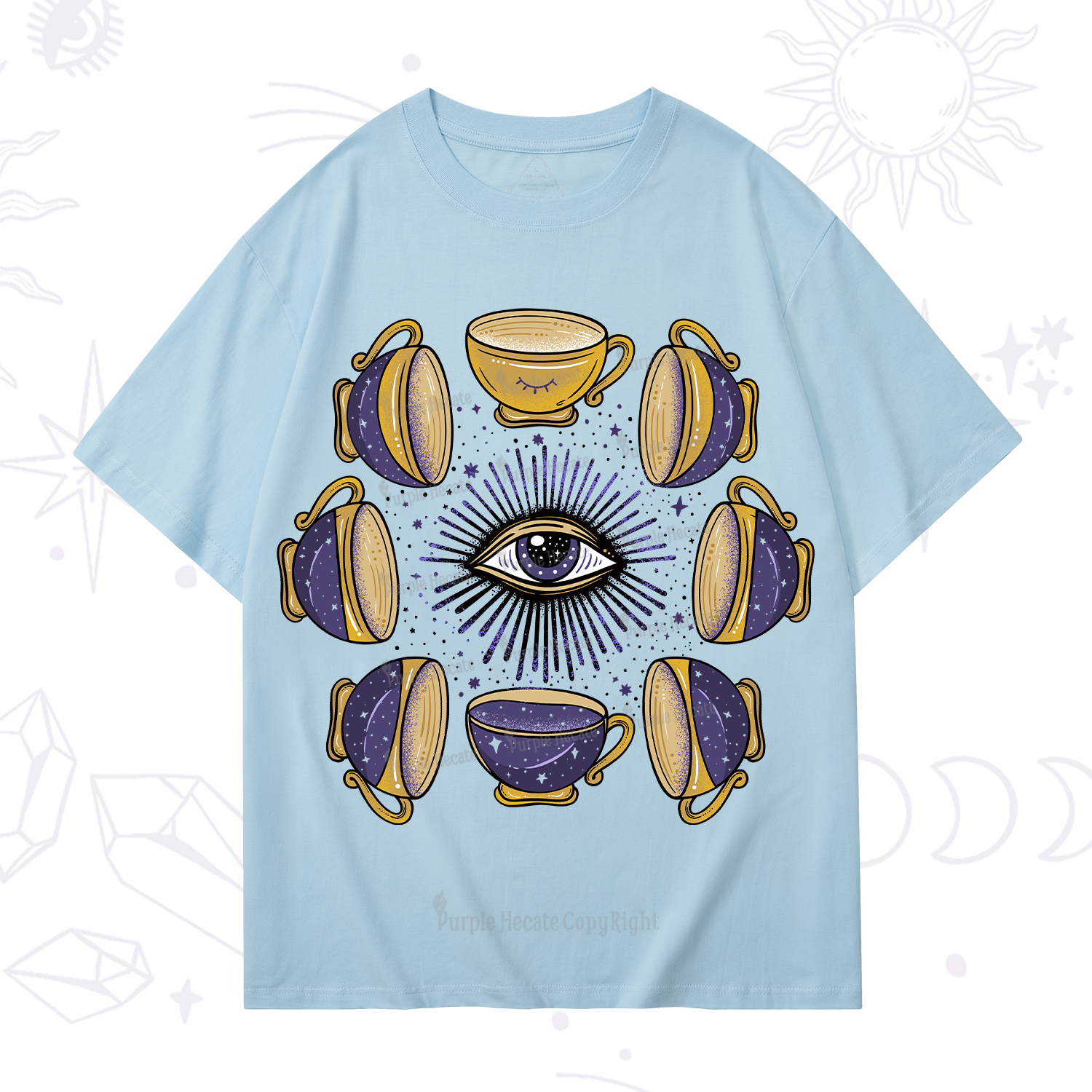 Purplehecate Moon Phase Coffee Lover T-Shirt