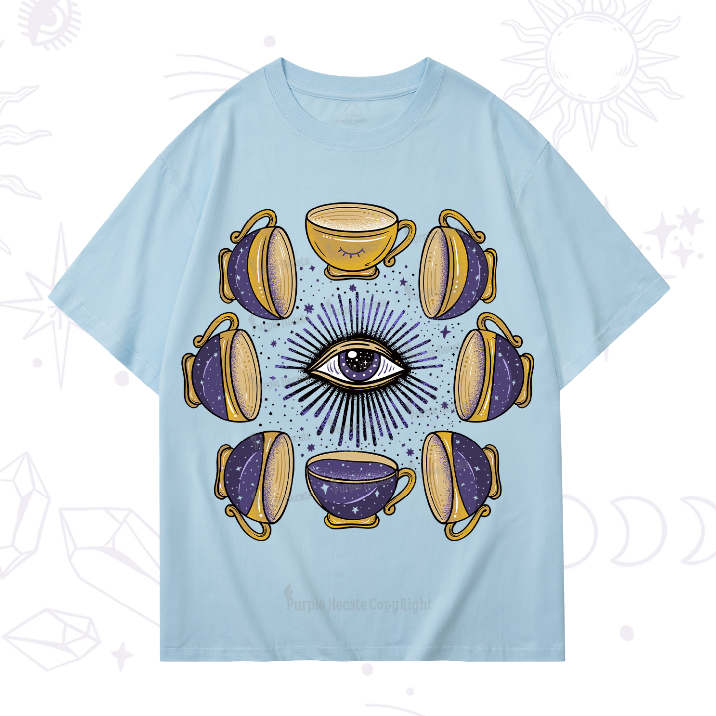 Purplehecate Moon Phase Coffee Lover T-Shirt