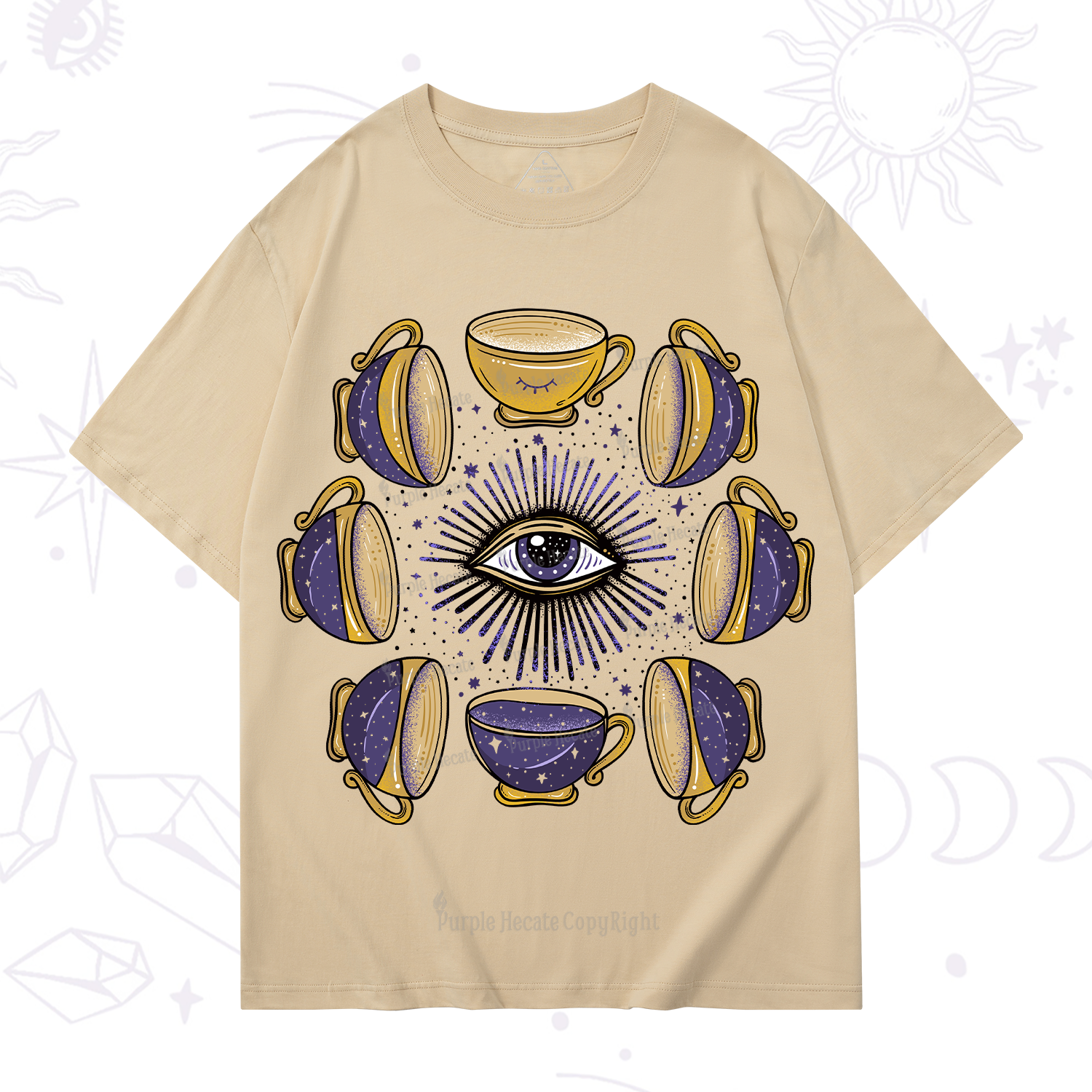 Purplehecate Moon Phase Coffee Lover T-Shirt