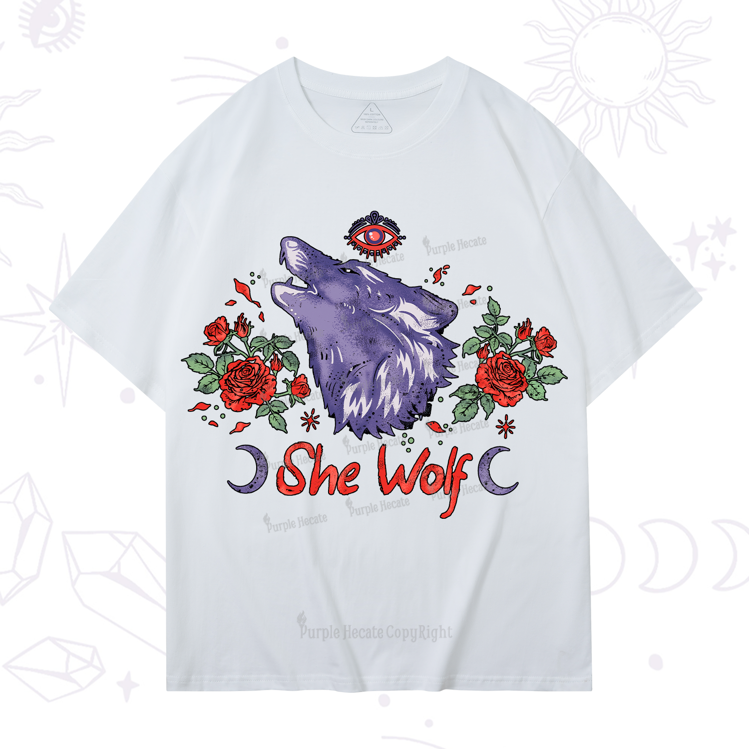 Purplehecate Moon Wolf T-Shirt