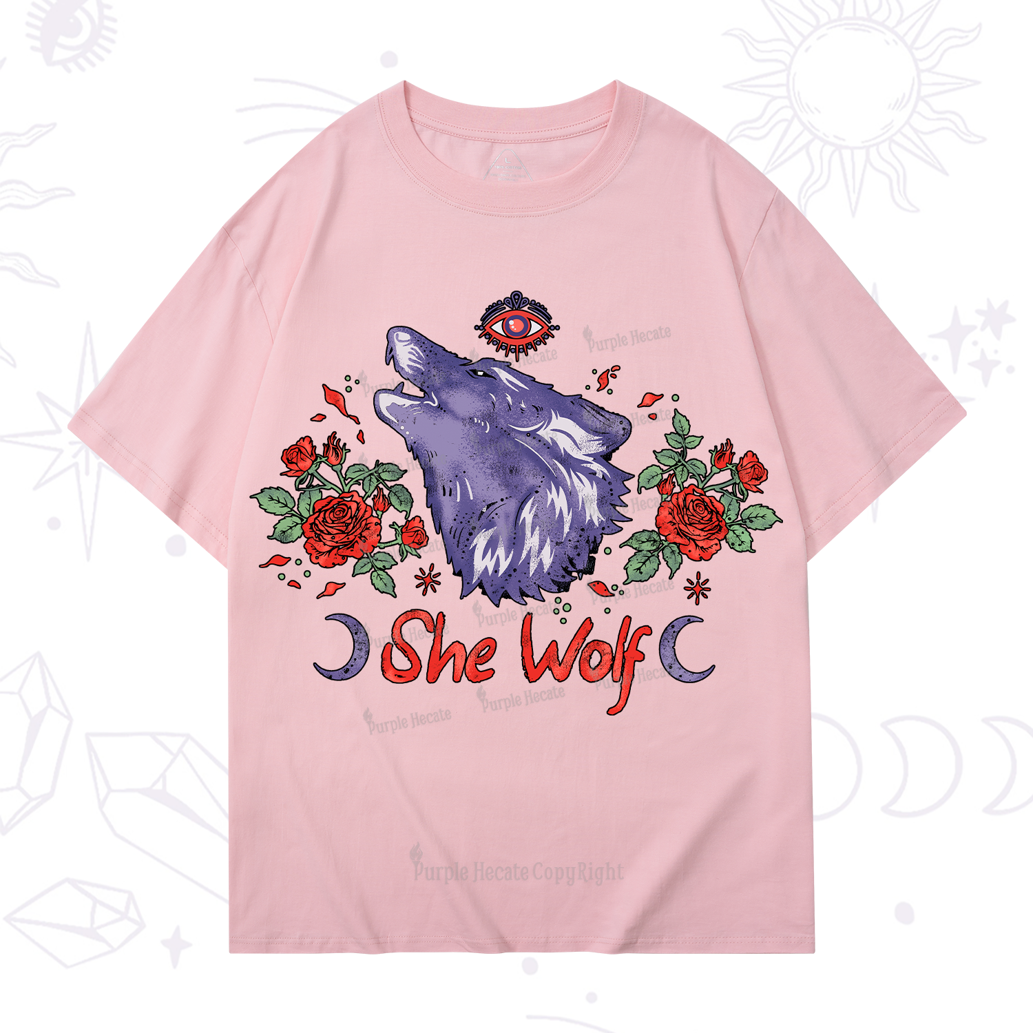 Purplehecate Moon Wolf T-Shirt