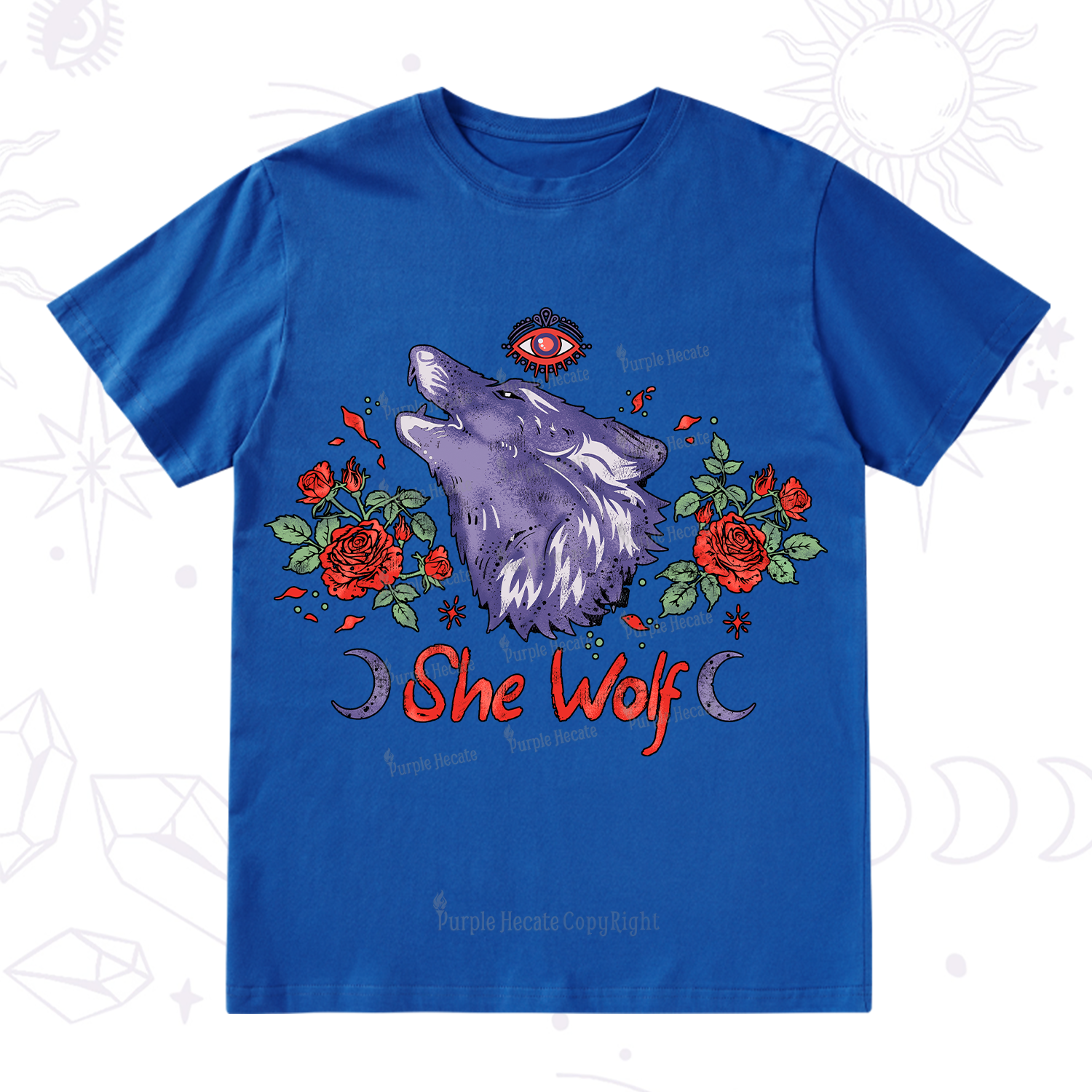 Purplehecate Moon Wolf T-Shirt
