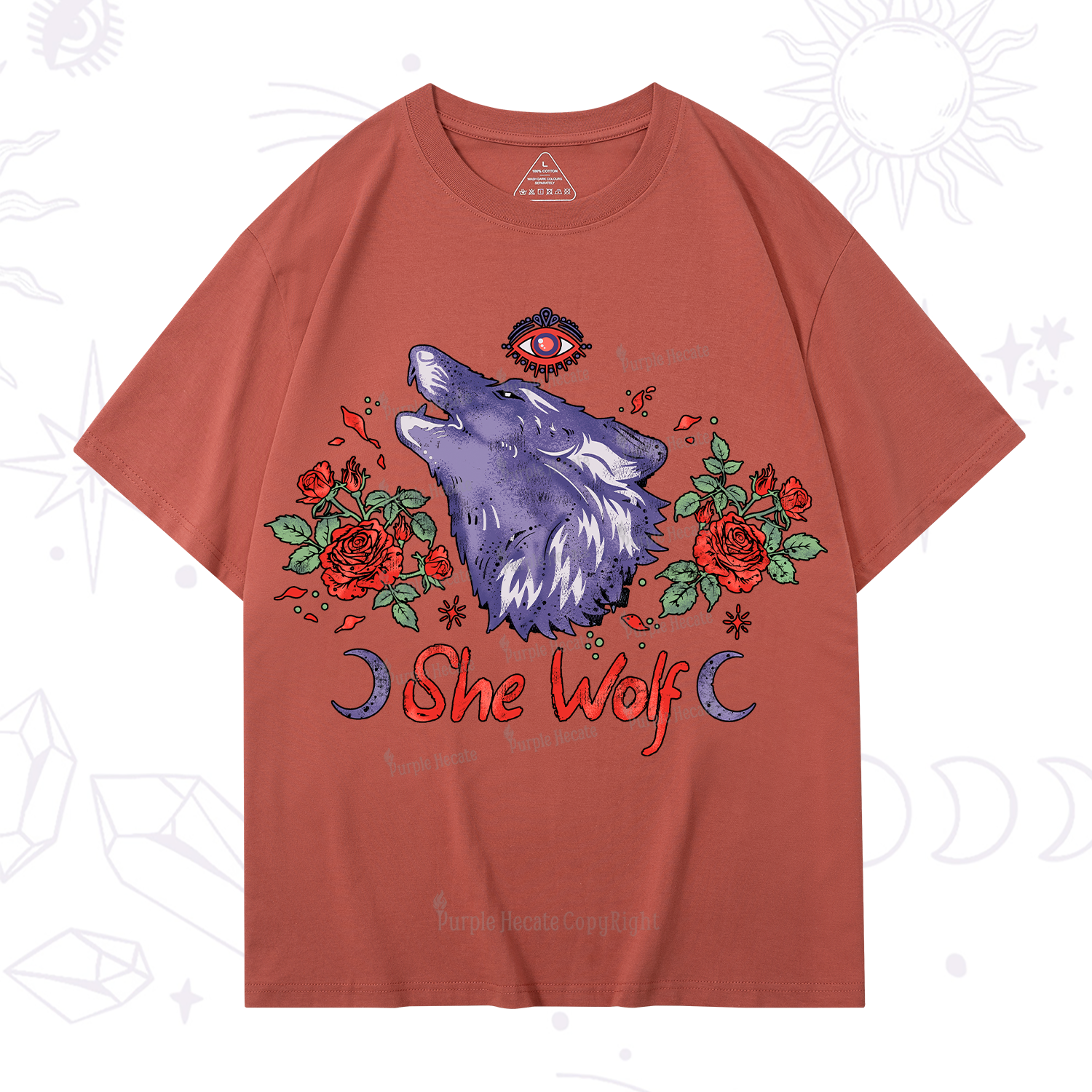 Purplehecate Moon Wolf T-Shirt