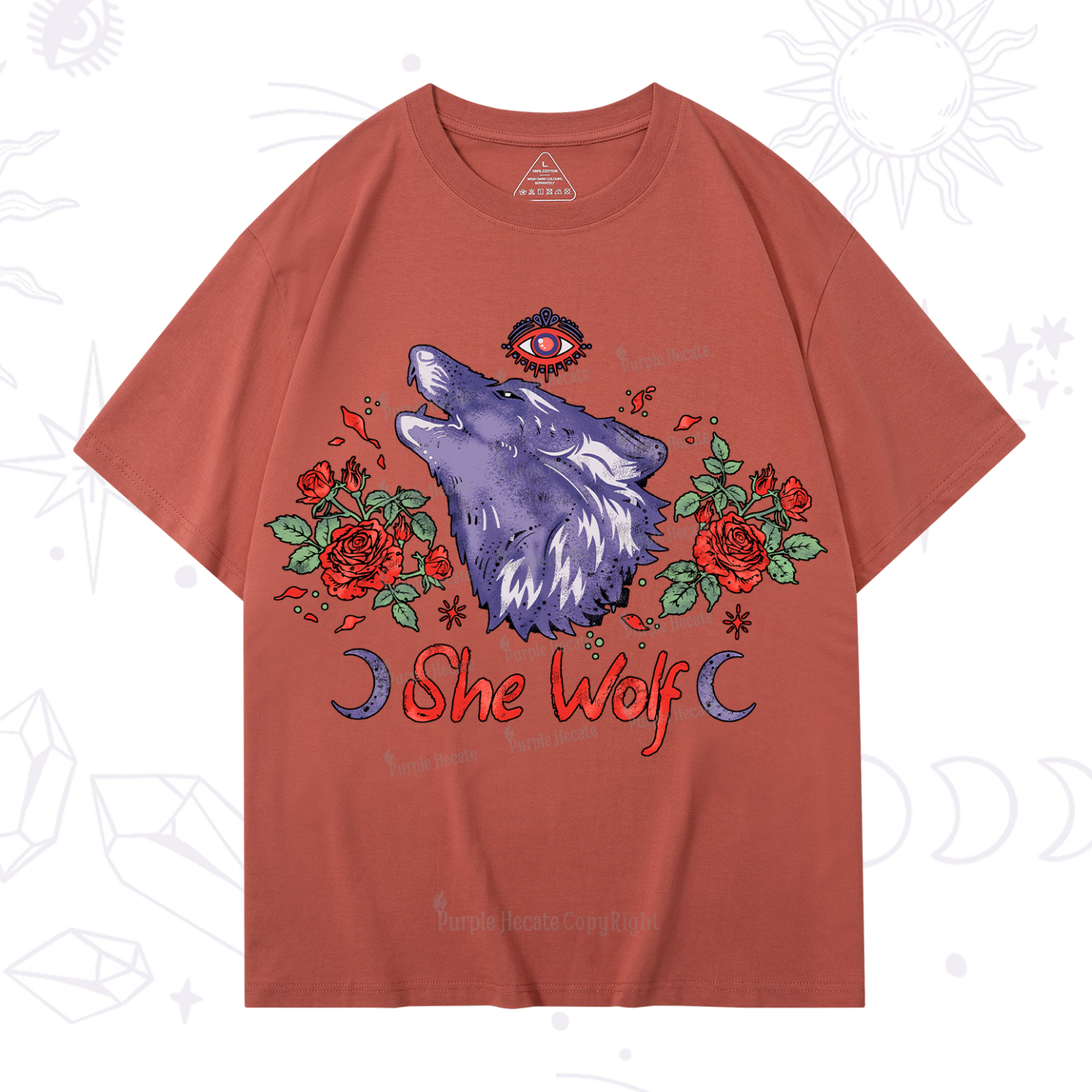 Purplehecate Moon Wolf T-Shirt