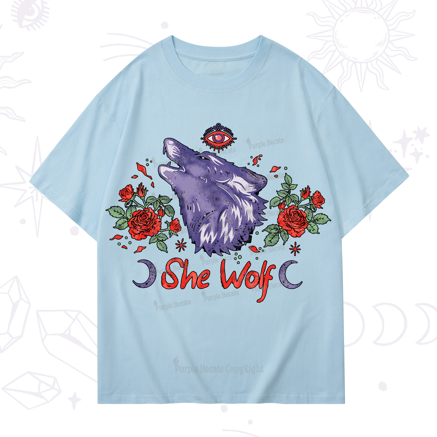 Purplehecate Moon Wolf T-Shirt