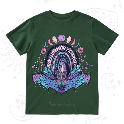 Purplehecate Moon Phase Bat T-Shirt