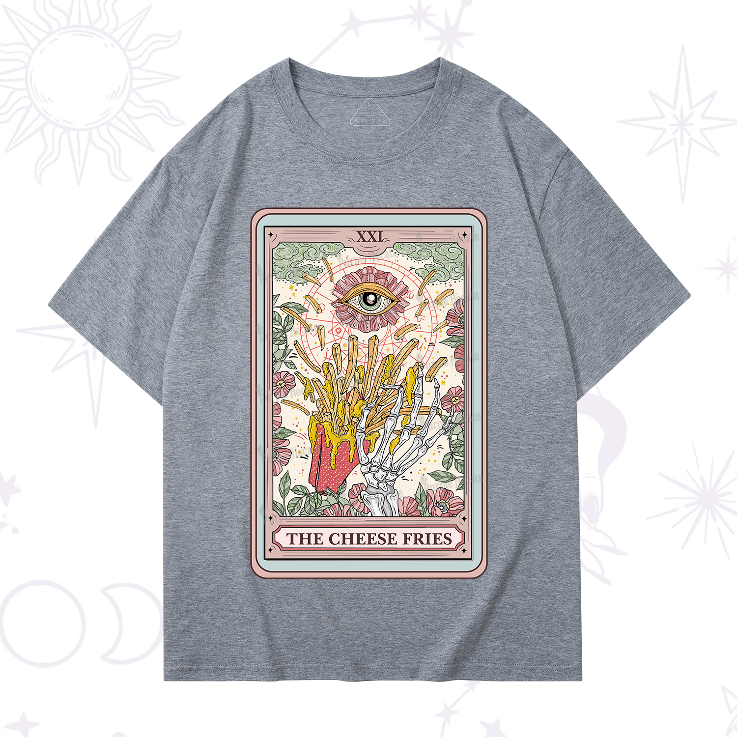 Purplehecate The Cheese Fries Tarot T-Shirt