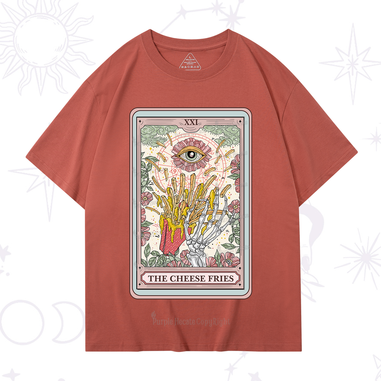 Purplehecate The Cheese Fries Tarot T-Shirt