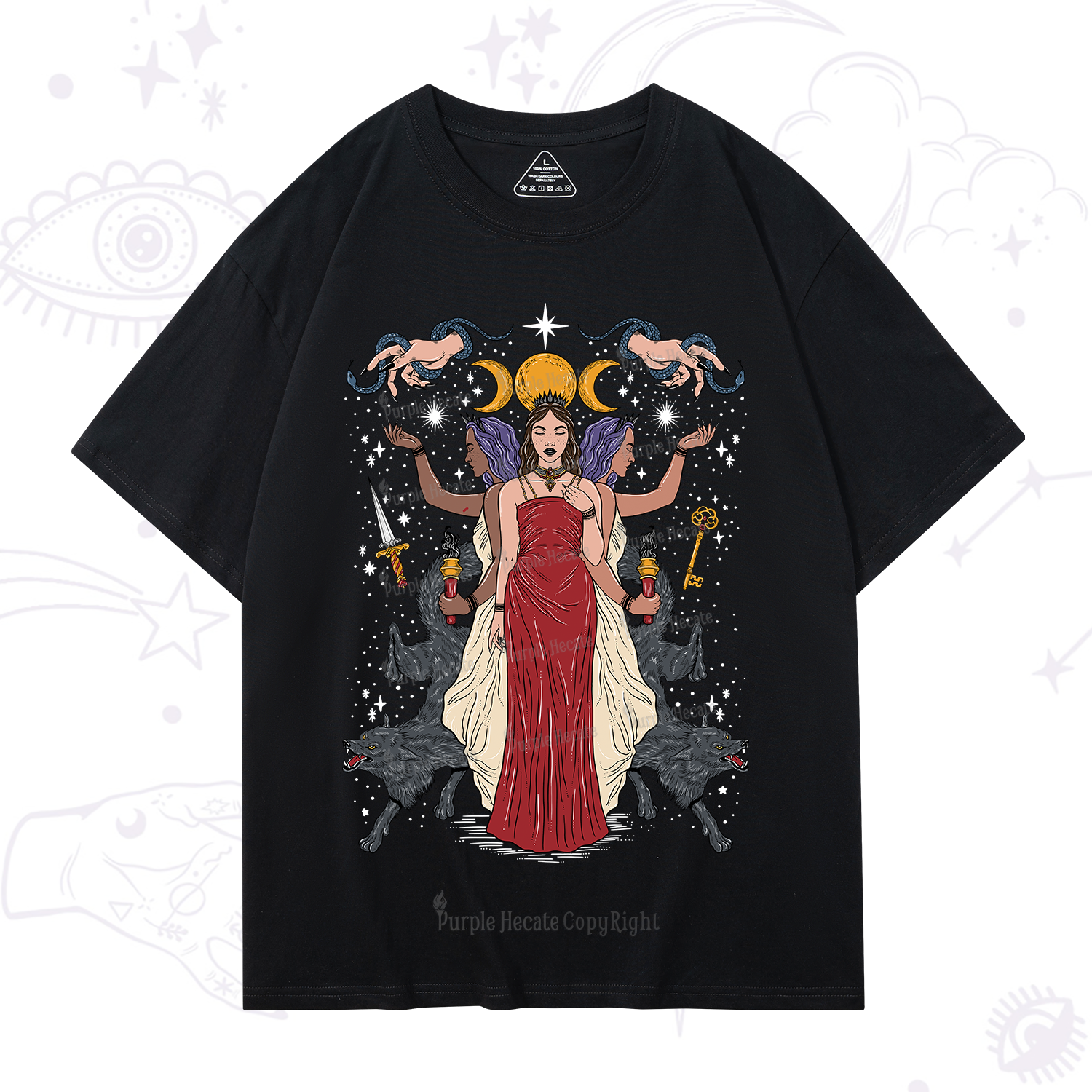 Purplehecate The Triple Goddess Hecate T-Shirt