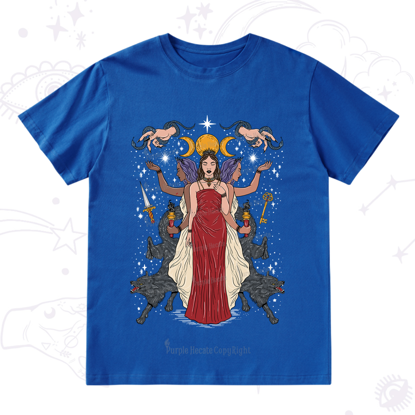 Purplehecate The Triple Goddess Hecate T-Shirt
