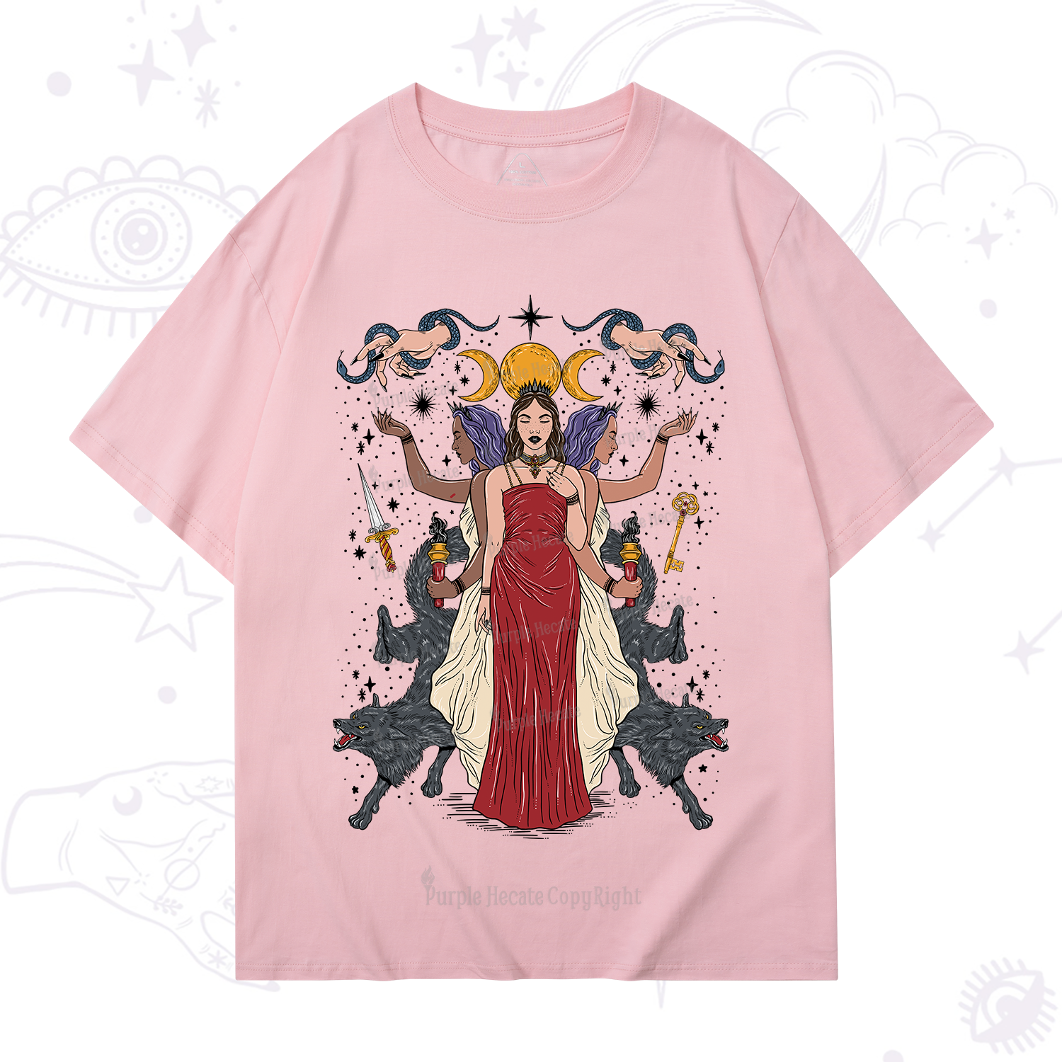 Purplehecate The Triple Goddess Hecate T-Shirt